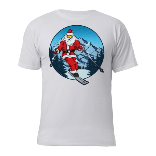Skiing Santa